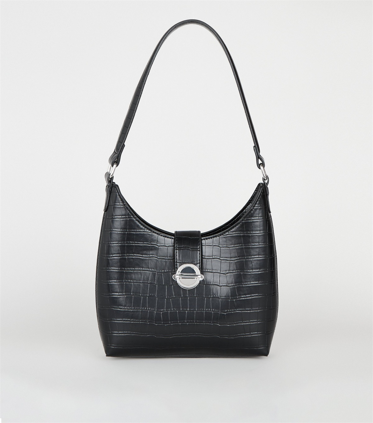 PZB26078 black-faux-croc-shoulder-bag-