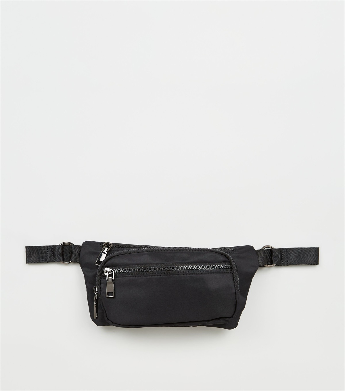 PZB26093 black-high-shine-zip-bumbag