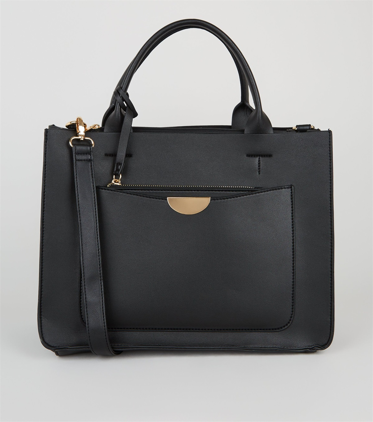 PZB26097 black-leather-look-laptop-bag-