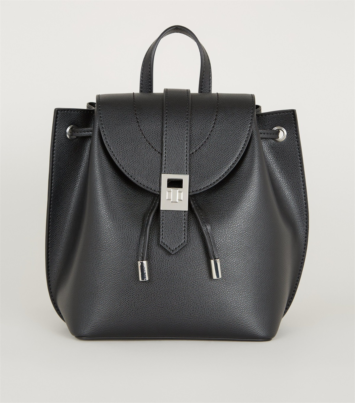 PZB260100 black-leather-look-mini-backpack