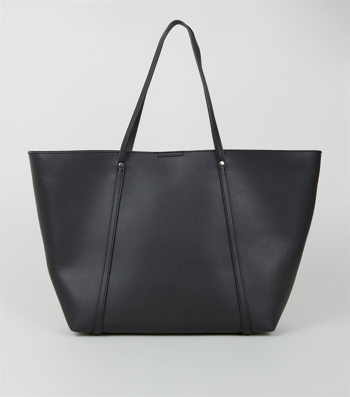 PZB26098 black-leather-look-large-tote-bag