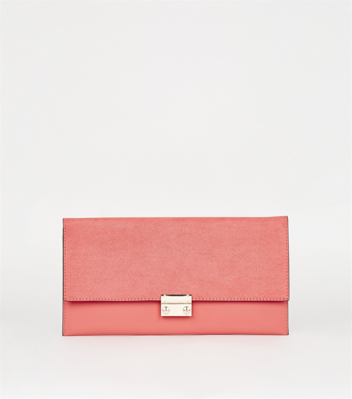 PZB260167 coral-leather-look-suedette-clutch-bag