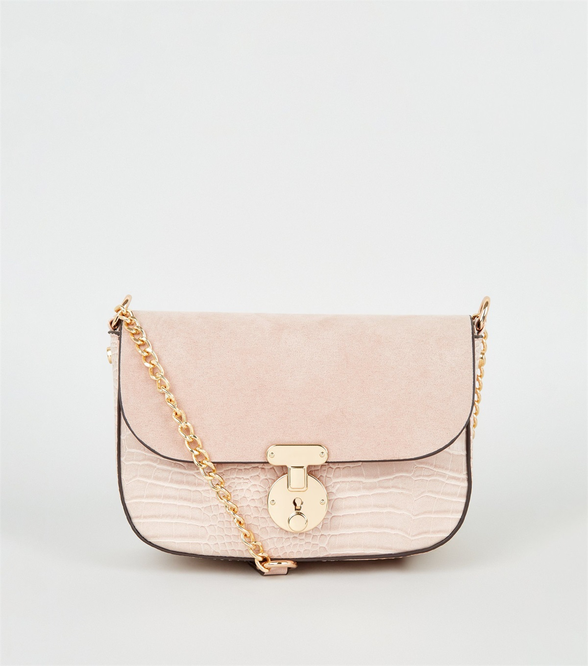 PZB260207 pale-pink-faux-croc-saddle-shoulder-bag