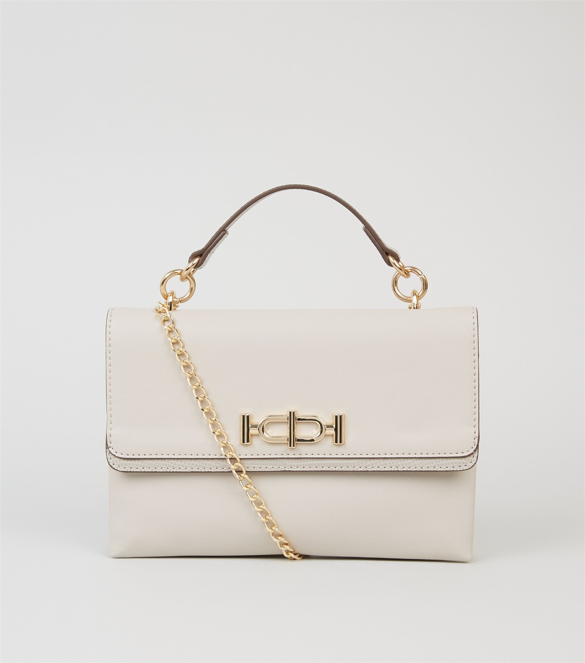PZB260181 grey-faux-snake-trim-chain-shoulder-bag
