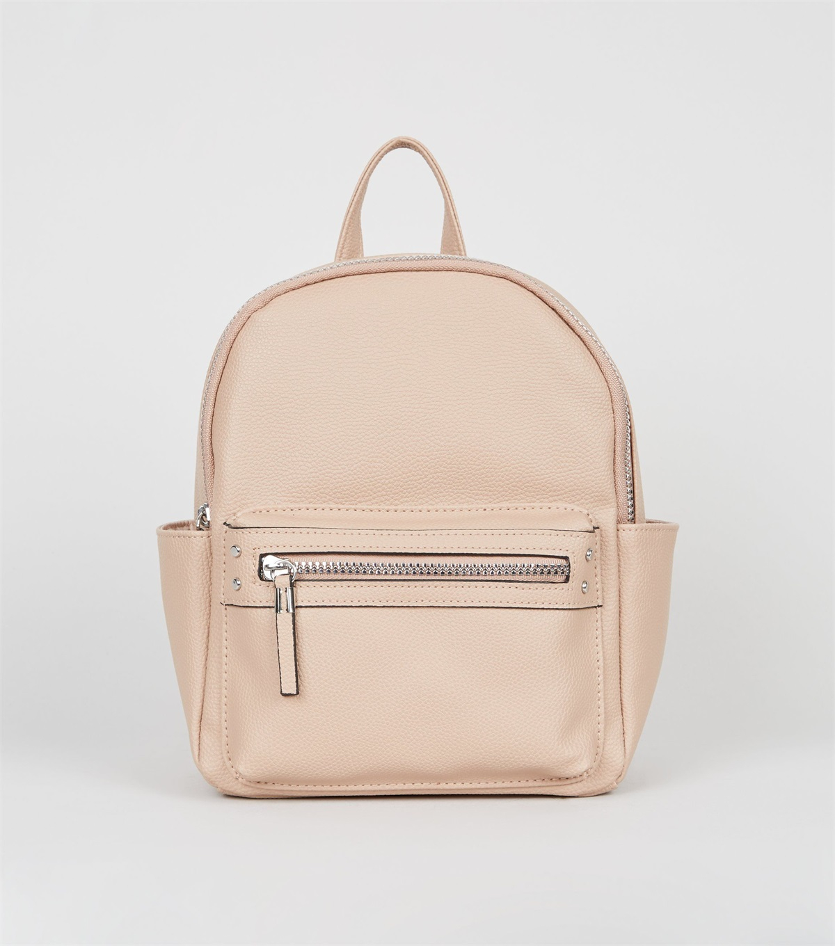 PZB260210 pale-pink-leather-look-mini-backpack