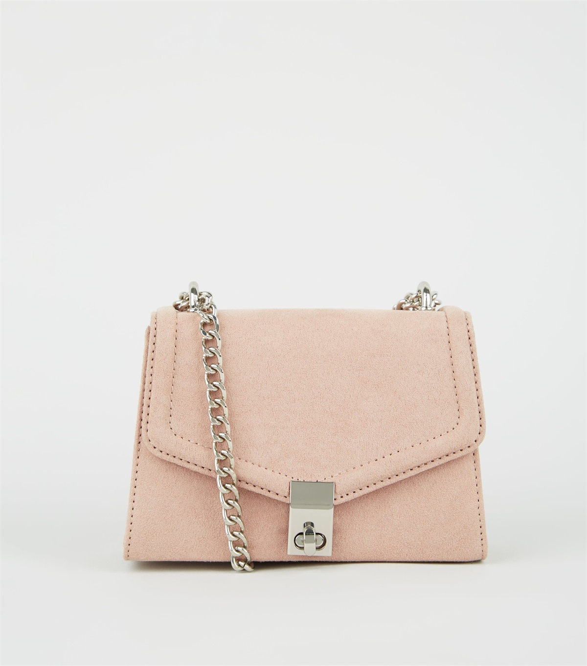 PZB260215  pale-pink-mini-chain-shoulder-bag