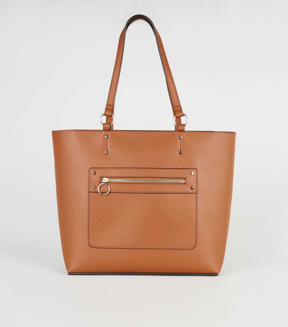PZB260255 tan-leather-look-tote-bag