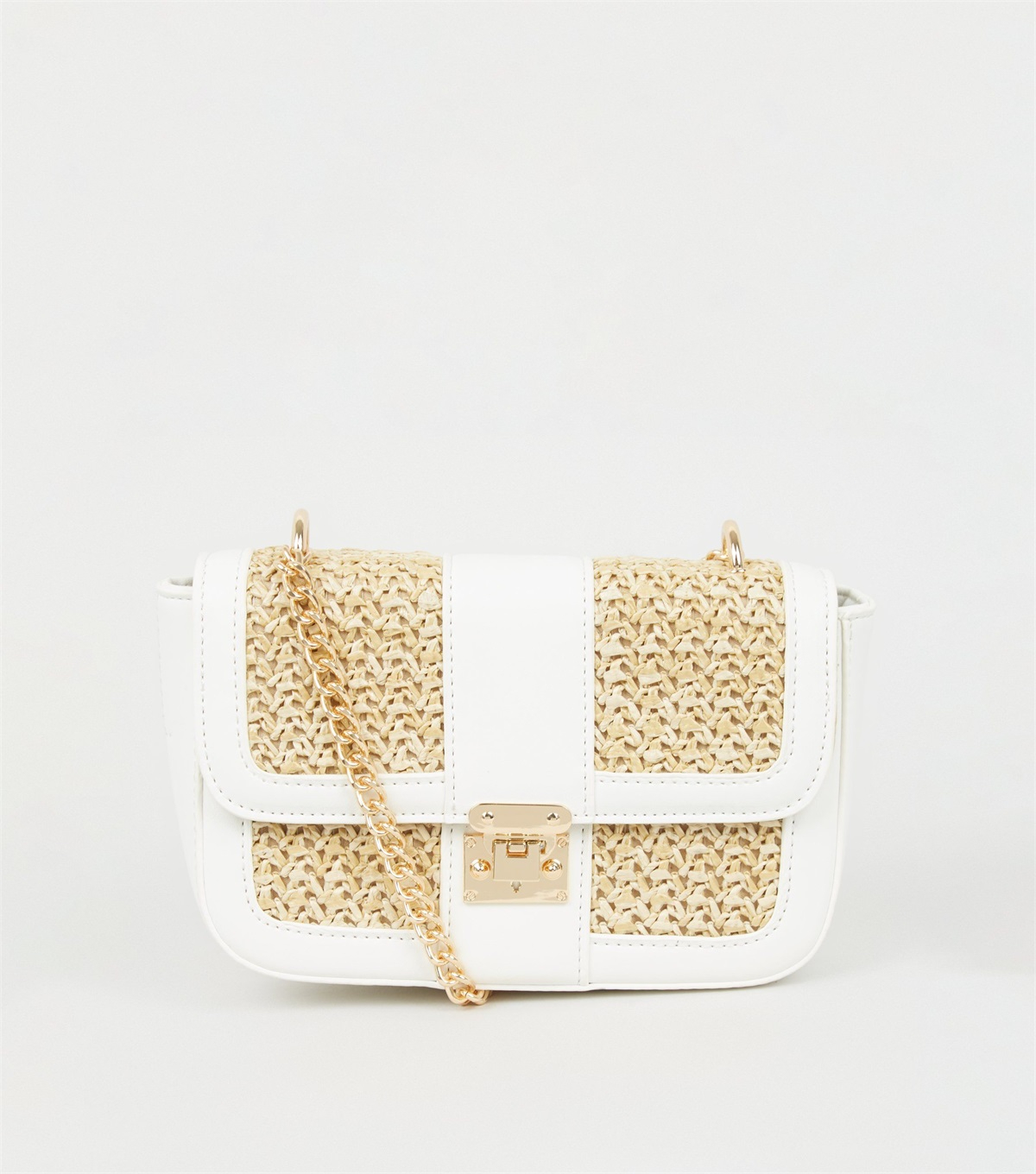 PZB260248 stone-straw-effect-panel-shoulder-bag